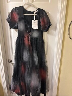Zombie Bloody Bride Costume for Women Corpse Dress Halloween Cosplay Party S/M